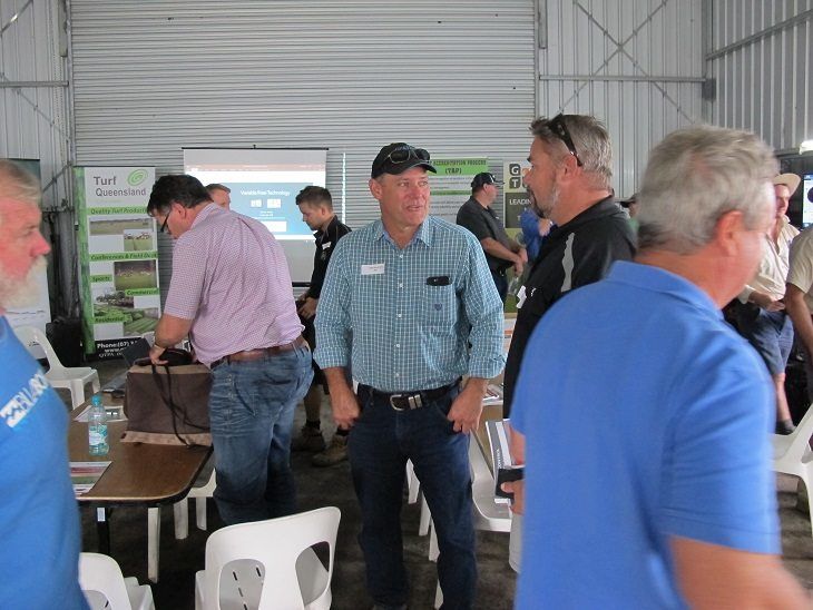 John Keleher, Australian Lawn Concepts MD in interaction with people who participated in workshop